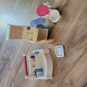 Vintage Fisher Price Little Family Bathroom set
